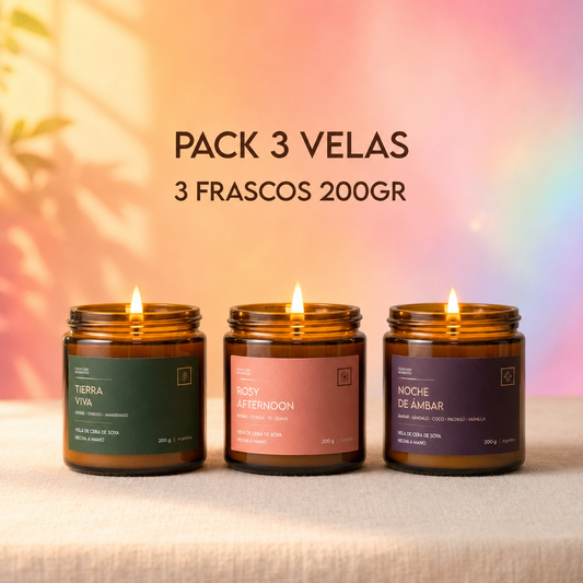 Pack 3 velas